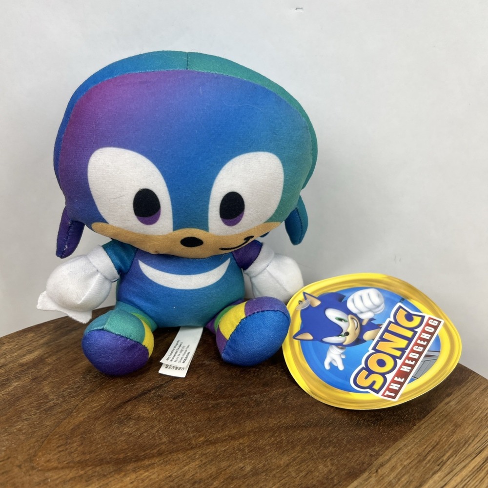 NEW Limited Edition SEGA 10" Sonic The Hedgehog KNUCKLES Gradient Big Head Plush
